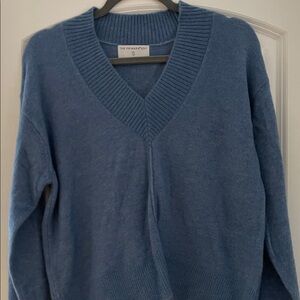 Primark Edit Blue V-Neck Wool Sweater